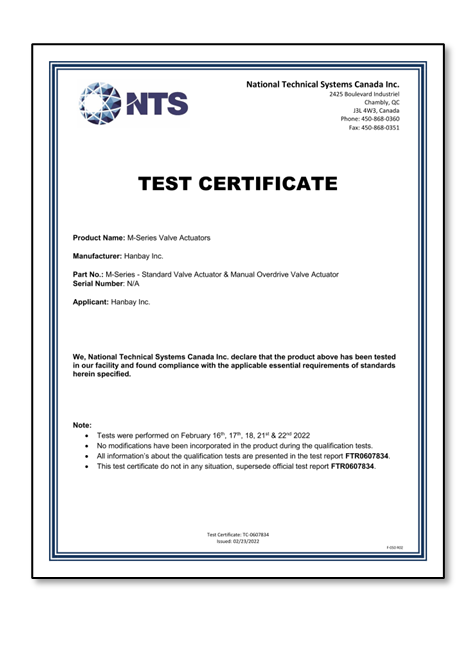 Nemko Statement of Compliance