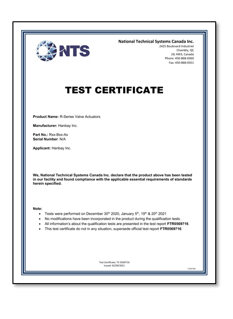 Nemko Statement of Compliance