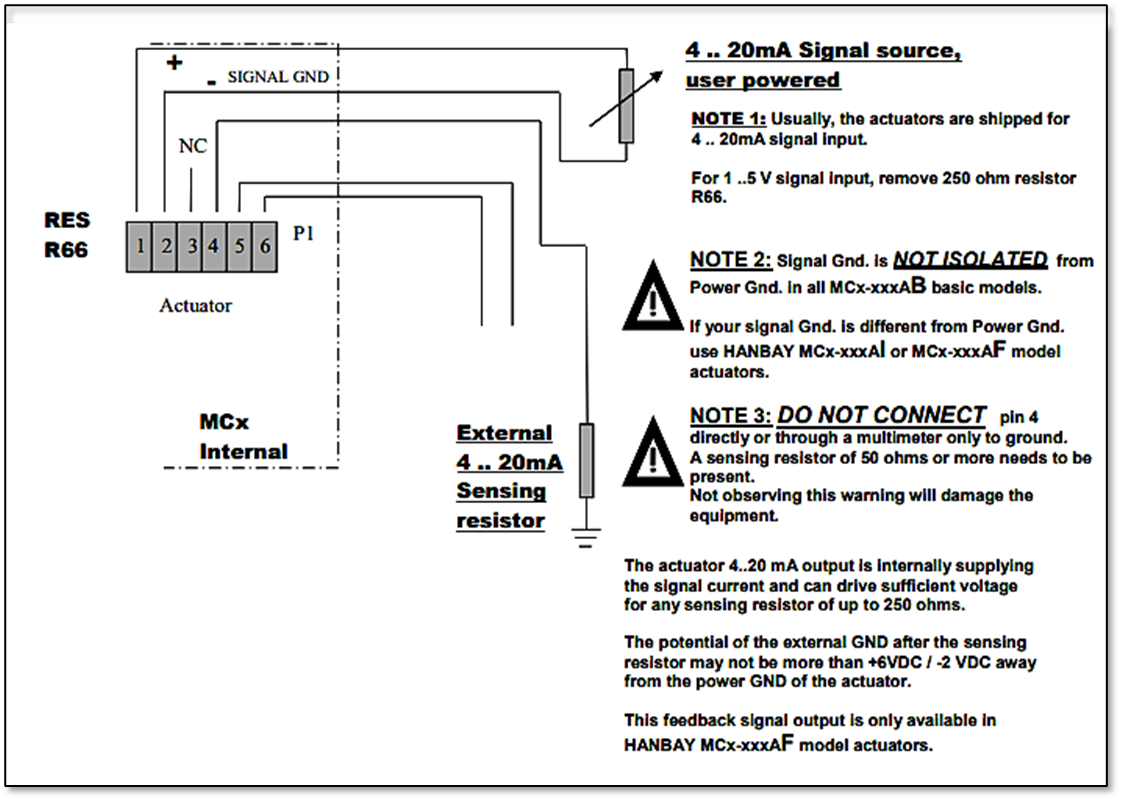 How do I wire a Hanbay electric actuator?